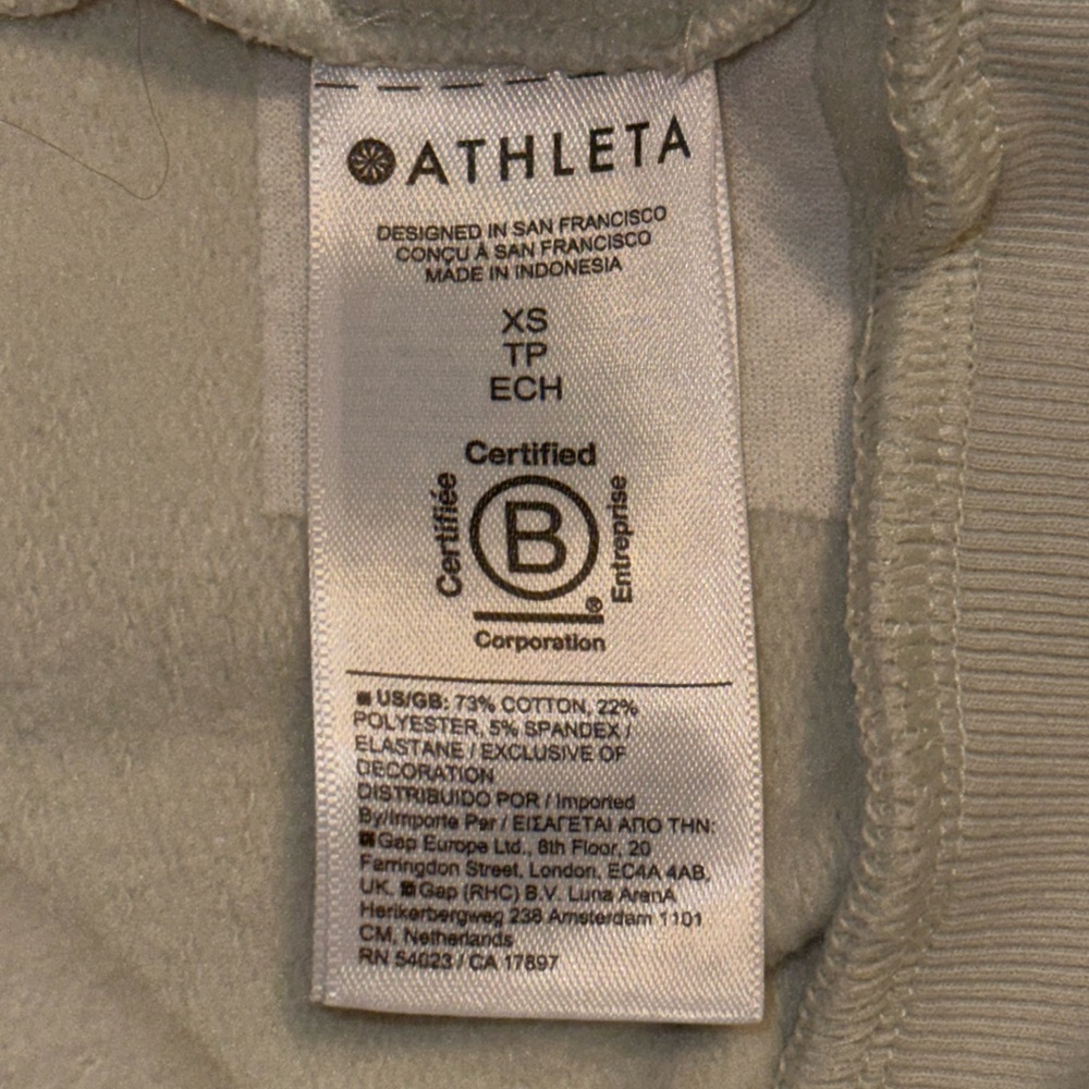Athleta Green Retroplush Revive Crewneck Sweatshirt (Size XS) - Picture 8 of 8